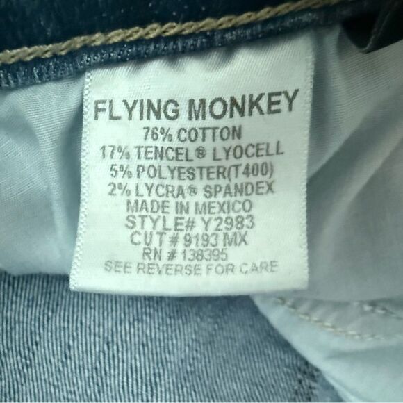 Flying Monkey Ripped Skinny Jeans Women’s Size 27 Pre-Owned Distressed - Picture 4 of 5